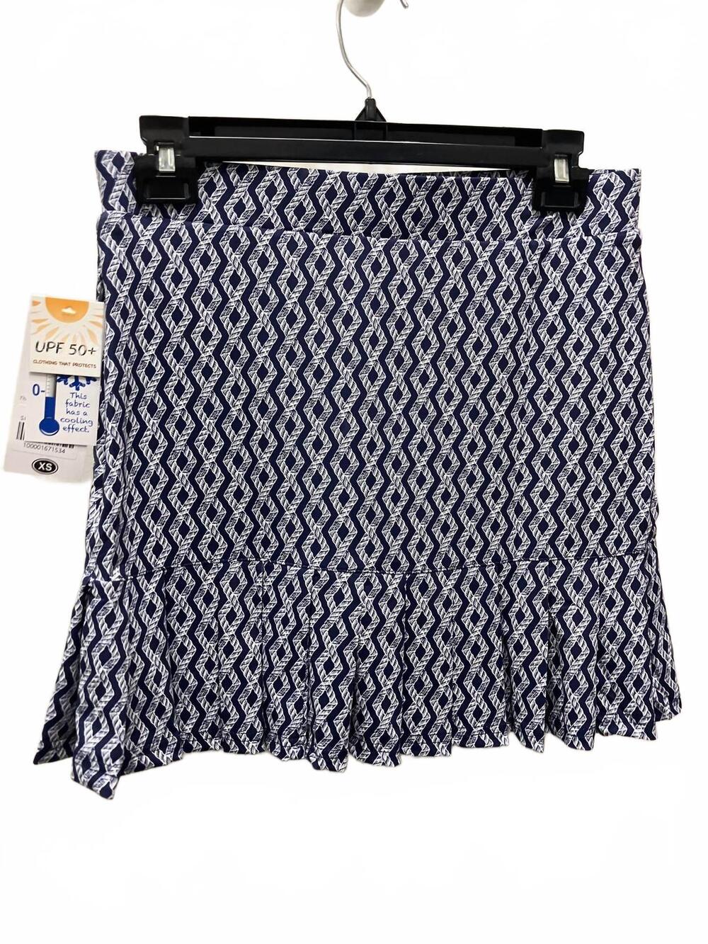 NEW LULU-B women's flounce skort in navy/white